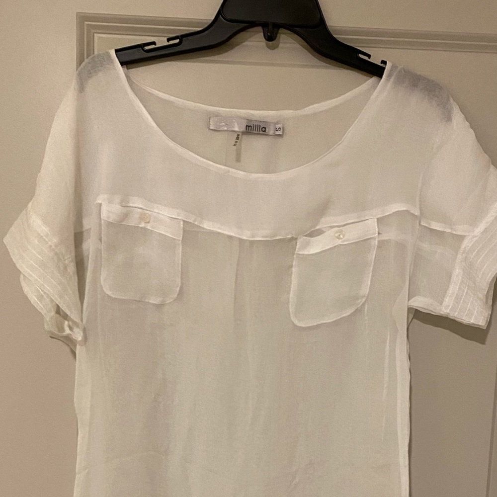 MIILLA SMALL WOMENS BLOUSE WHITE